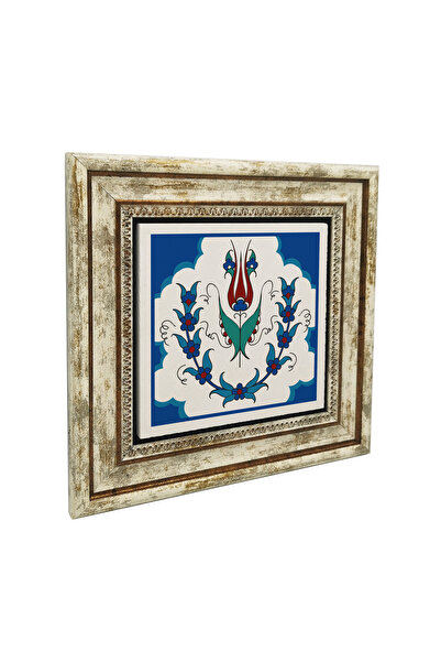 Sadrazam Model de gresie otomană Iznik imprimat pe piatră naturală 25X25 KD-36