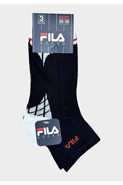 FILA Παιδικές Κάλτσες Αγοριών Ημίκοντες 3pack Navy/Green/White - Πολύχρωμο