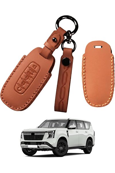 GENERAL Premium Genuine Leather Car Key Fob Cover Protector Case Compatible W...