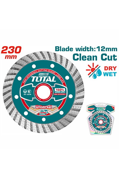 TOTAL Δίσκος Διαμαντιού UNIVERSAL TURBO 230 X 22.2mm (TAC2132301)