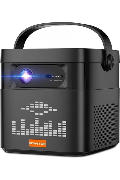 BYINTEK U75 Portable Projector 1080P Full HD, U70 Pro Upgraded Version, Mini ...