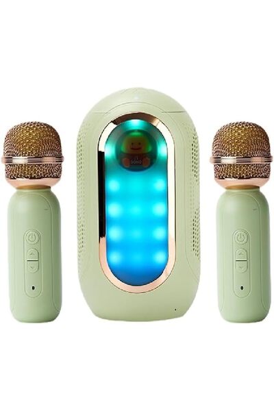 Generic Portable Karaoke Machine with Bluetooth Speaker, Dual Microphones, TF...