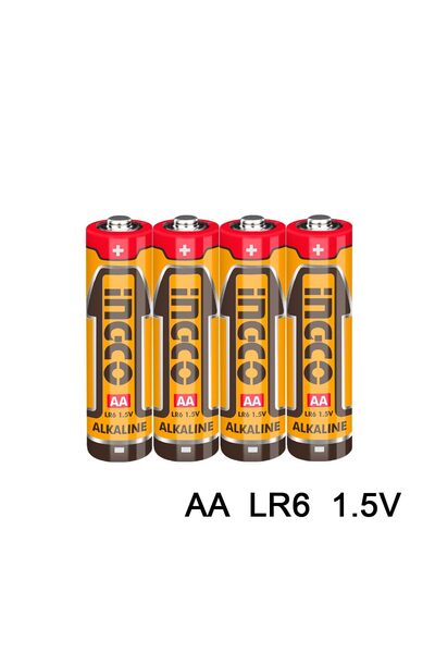 Ingco Αλκαλικές Μπαταρίες LR6 (AA) 4 τεμάχια (HAB2A01)