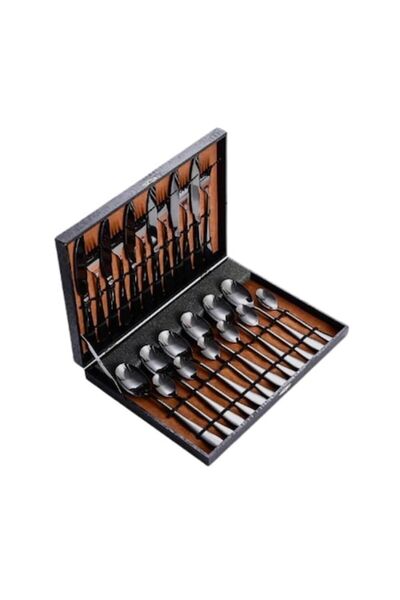 odjas Set 24 tacâmuri Luxury, negru