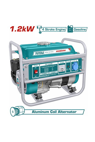 TOTAL Γεννήτρια βενζίνης 1.200W (TP1150026)