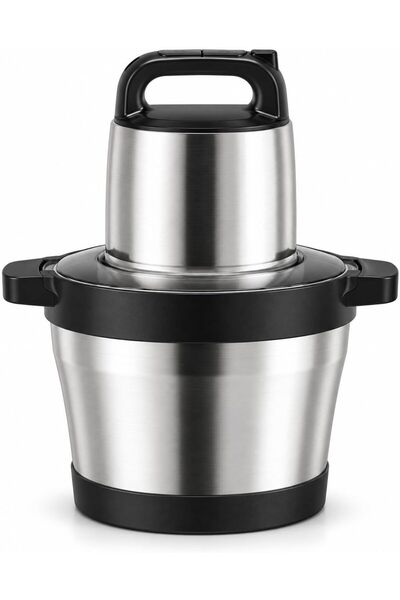Biki Electric Chopper 8 Liters 6000W with 5 Stainless Steel Blades and 2 Spee...