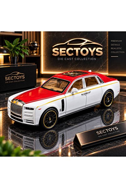 scntoys Rolls Royce Phantom VIII Diecast Model Araba 1:24 Ölçek Açılan Kapıla...