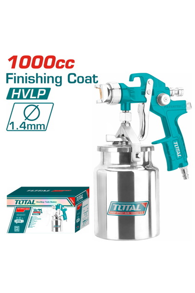 TOTAL Πιστόλι βαφής HVLP με κάτω δοχείο (TAT11004)
