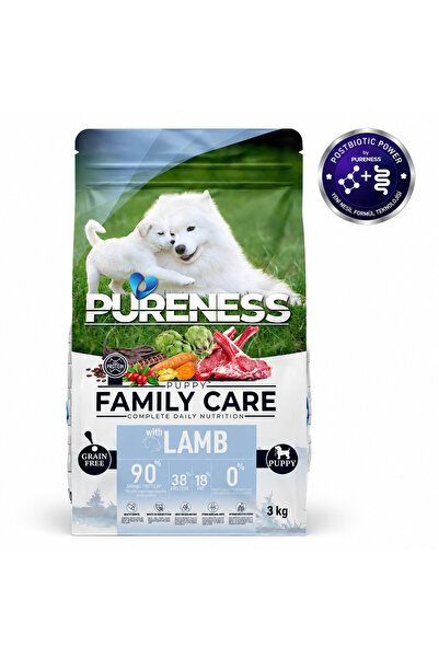 Family Care Tahılsız Kuzulu Anne ve Yavru Köpek Maması 3 kg Puppy %90 Hayvansal Protein Postbiyotik Formül