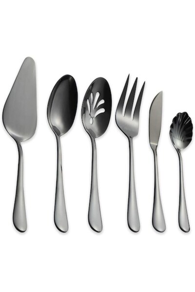 odjas Set tacamuri, 6 piese, 18/0 inox, CTWSBST6 Negru
