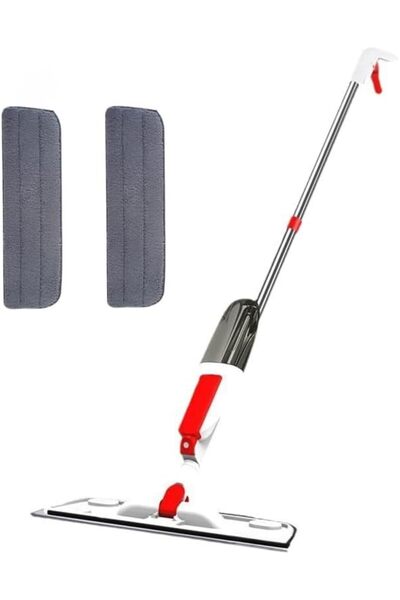 GENERAL Spray Mop with 350ml Refillable Bottle and 2 Mop Pads, including Invi...