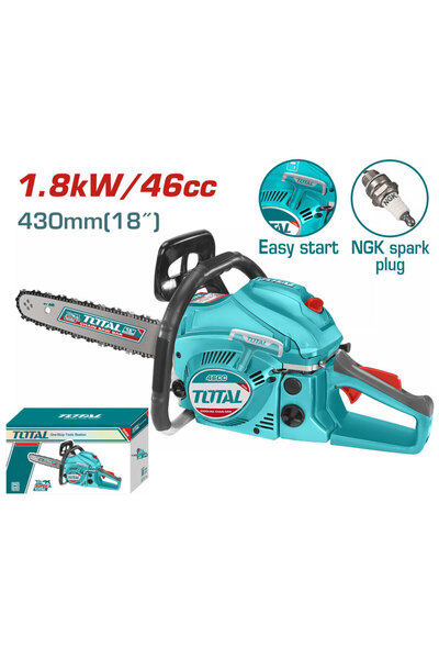 TOTAL Αλυσοπρίονο βενζίνης 46cc (TG5451811)