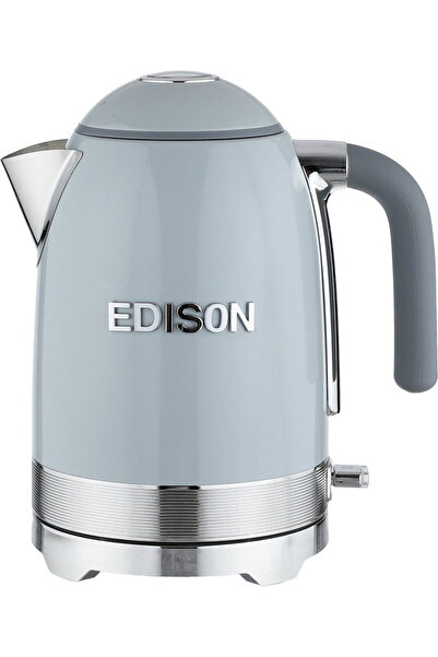 Edison غلاية كهربائية، 1850-2200 واط، 1.7 لتر، مقبض رمادي، EKS17328/GR - رمادي