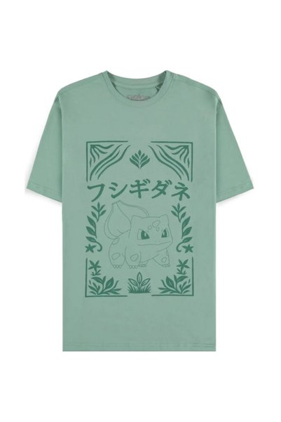 DIFUZED Pokémon – Κοντομάνικη Μπλούζα Bulbasaur Πράσινου Χρώματος (Μέγεθος XL)