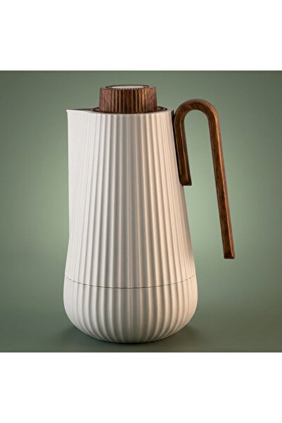 Glory Thermo thermos, 0.7 liter, wooden handle, glass interior, press - light...
