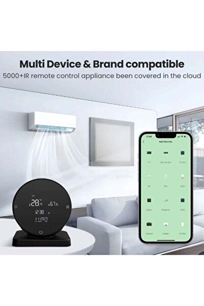 BlueFire WiFi Smart Temperature & Humidity Sensor with IR Controller | Tuya S...
