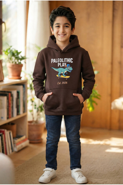 Derays Dinosaur Design Boys' Cotton Sweatshirt