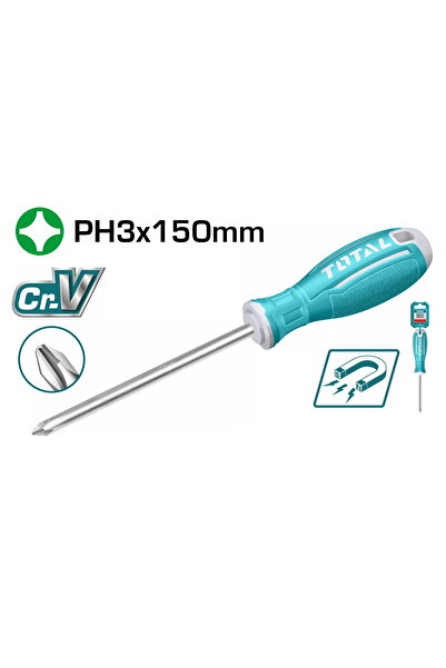TOTAL Κατσαβίδι Σταυρού PH3 x 150mm (TSDRSPH3150)