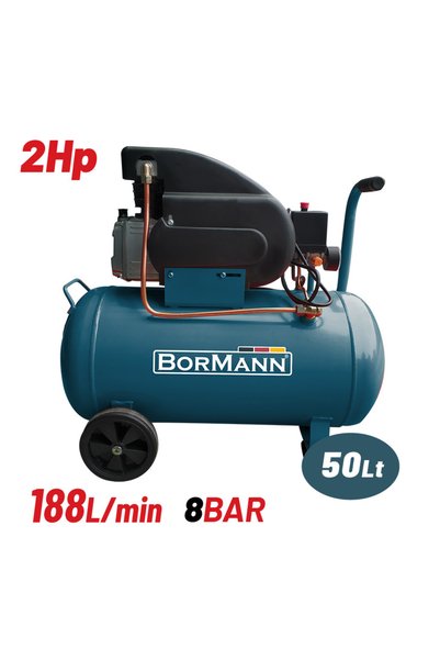 Bormann Μονομπλόκ Αεροσυμπιεστής 2Hp/50L/188L/min (BAT5012)
