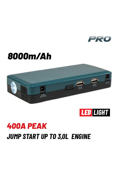 Bormann PRO Εκκινητής Αυτοκινήτου PowerBank 8000Mah/400A (BBC8010)