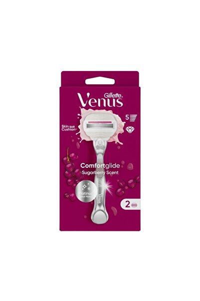 Gillette Gillette Emoss Women's Razor Venus Comfortglide with Raspberry and P...