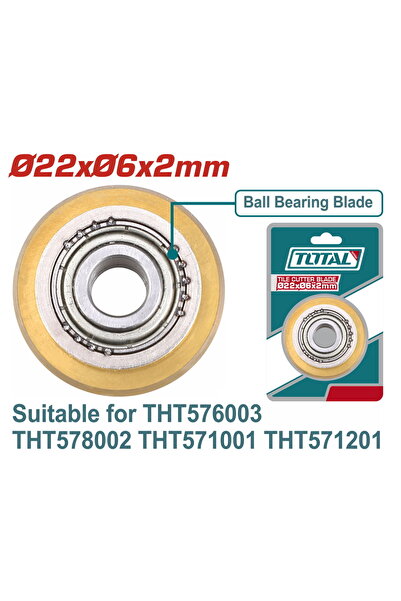 TOTAL Ανταλλακτική λεπίδα Φ-22Χ6Χ2mm για THT576003 / THT578002 / THT571001 / ...