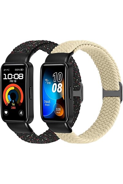 GENERAL XANS 2 Pack Braided Straps Compatible with Huawei Band 10/Huawei Band...