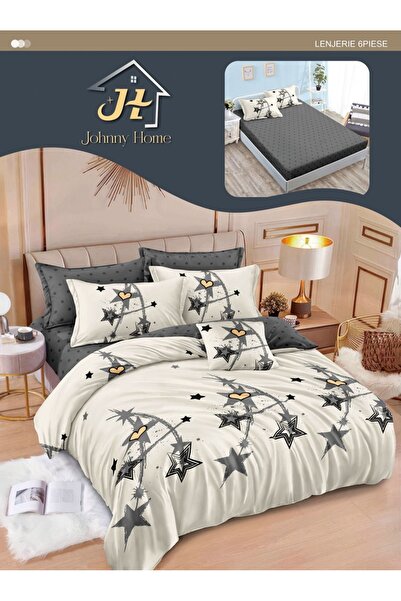 elegant home pucioasa Finet 6-piece Duvet Cover Set with Stretchy ST19