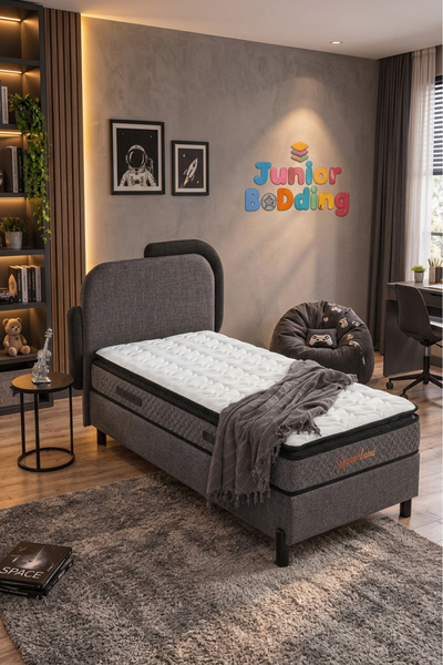 junior bedding Smart Tek Kişilik Yatak, Baza, Baza Başlık Seti – Ortopedik Ya...