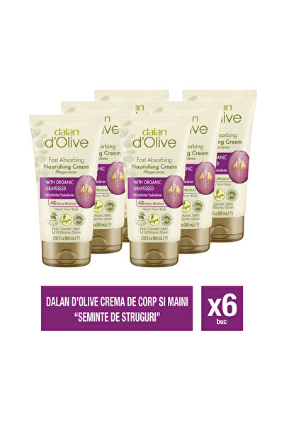Dalan 6x d'Olive Κρέμα Χεριών με Σταφύλι 60ml