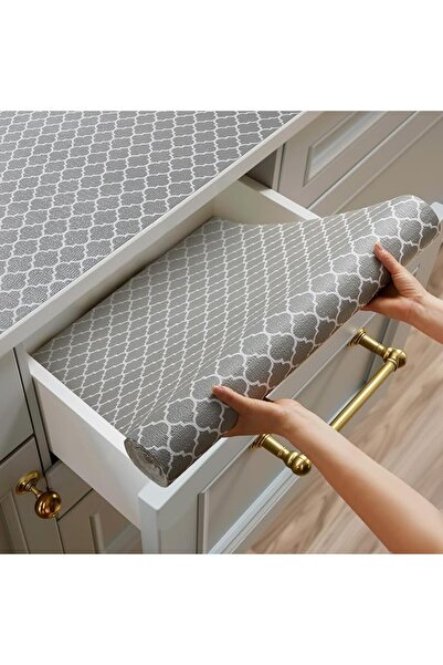 LEFAFA Shelf Liner for Kitchen Cabinets, 45X300cm Non Adhesive Cabinet Liners...