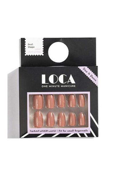 Loca Oval Shape Nud False Nails by Luka - N6