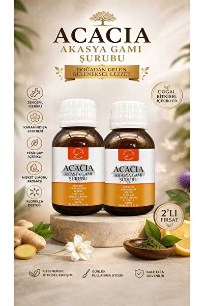 Akasya ACACIA Gamı Şurubu 50 ml X 2 Adet | Sindirim Sistemi ve Bağışıklık Des...