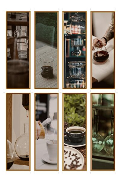 OEM Bookmarks Set of 8, Coffee Chemistry Theme, Unique Design, Premium Durabl...