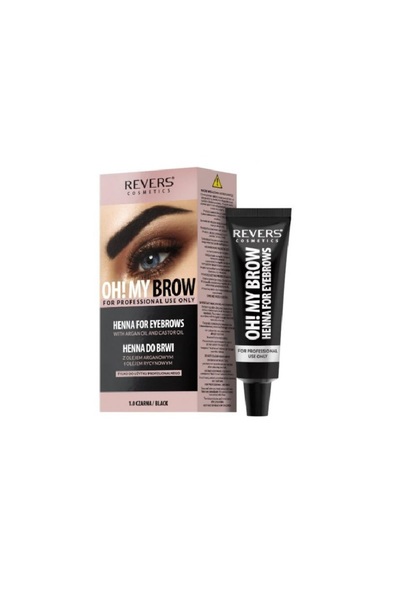 Revers Vopsea sprâncene Henna Negru – (2 x 15 ml)