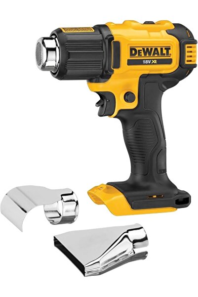 Dewalt مسدس هواء ساخن لاسلكي DCE530N-XJ، 18 فولت (مع قاعدة)، أسود/أصفر