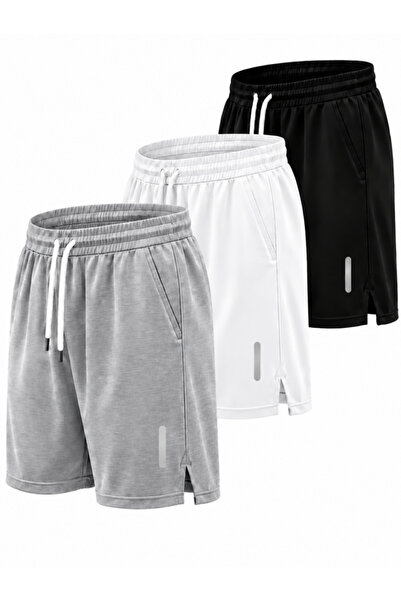 Karatopak 3-Piece Breathable Fabric Fitness Tennis Sports Shorts