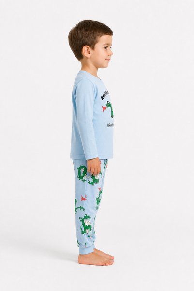 aden kids bumbac 100% set de pijamale subțiri cu mânecă lungă pentru copii