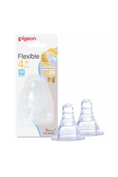 Pigeon S-Type Nipple (M)2Pcs Blister