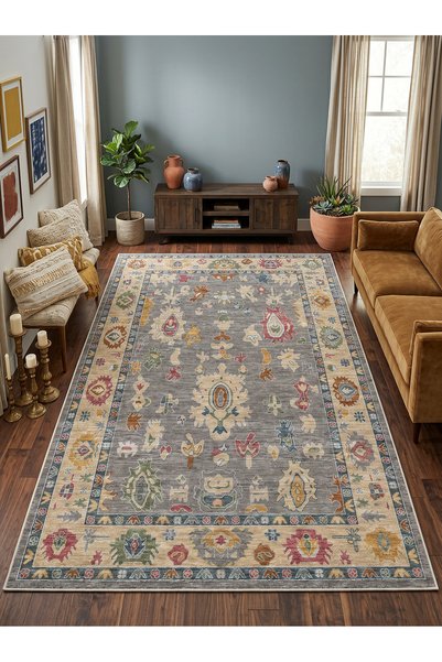 Rose'n Home ARTE VN107 Vintage Klasik Desenli Renkli Dekoratif Salon Mutfak K...