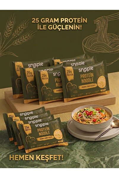 Snapie Kremalı Sebze Çeşnili Protein Noodle 90 Gr 10'lu Avantaj Paketi