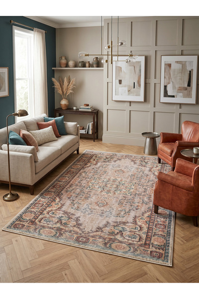 Rose'n Home ARTE VN089 Vintage Klasik Desenli Renkli Dekoratif Salon Mutfak K...