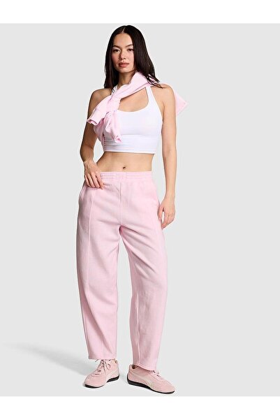 PINK Kampüs Dikişli Bol Eşofman Altı
