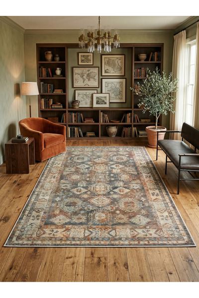 Rose'n Home ARTE VN092 Vintage Klasik Desenli Renkli Dekoratif Salon Mutfak K...