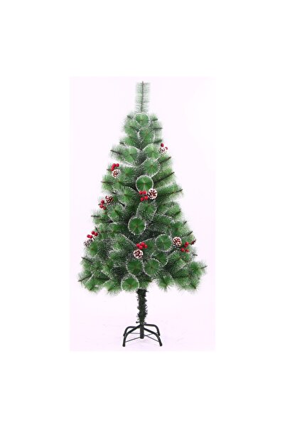 Noname Brad artificial de Crăciun ZJA360452 180 cm verde cu conuri și decoraț...