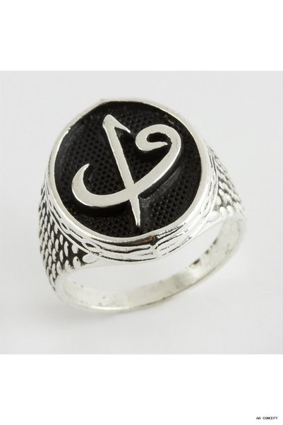 ZERO LAND CONCEPTA ELif Vav Men's Metal Ring, Silver (213157), Color 21