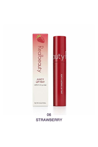 real beauty JUICY LASTING LIP TINT جلوس ريل بيوتي درجة 06 – رقم الصنف RB1371