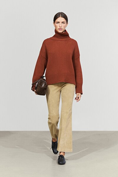 Massimo Dutti %100 yün oversize triko kazak