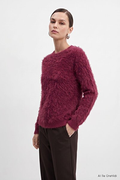 Rays Pulover cu barbă 1564 Roșu Claret