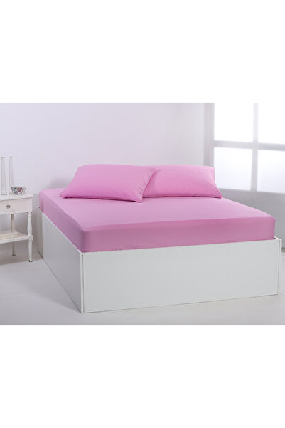 Silk Fashion Βαμβακερό σεντόνι (165εκ x 267εκ) παστέλ λεβάντας